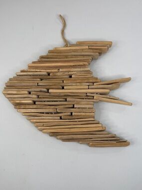 Coastal/Nautical Home/Beach House-Driftwood Fish Wall Decor